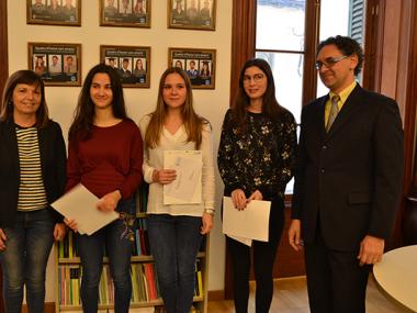 Camelia Viviana López, Maria Febrer i Antònia Caldentey  s’enduen els premis als millors estudiants universitaris