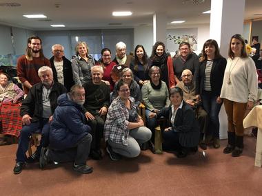 Els representants municipals feliciten Joan Gayà, el nou padrí del municipi, pel seu 100è aniversari