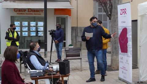 El delegat de Medi Ambient i Mobilitat, Sebastià Llodrà, a la presentació de la ZPR. 