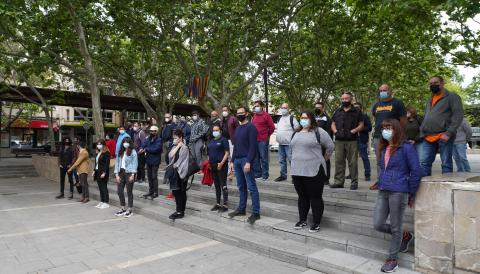 Acte de benvinguda dels 33 nous treballadors de l'Ajuntament de Manacor. 