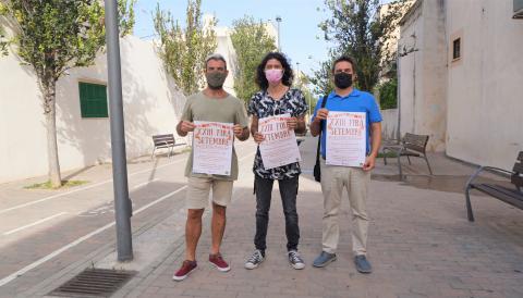 Moisès Egidos, president de l'Associació de Comerciants de les Avingudes; Carles Grimalt, delegat de Fires; Joan Torrens, tresorer de l'Associació de Comerciants de les Avingudes.