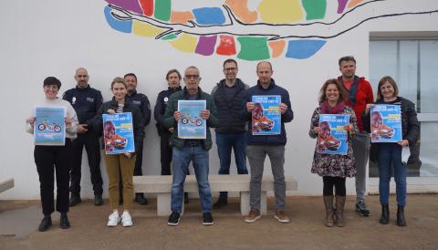 Presentació de la VII Bicicletada solidària a l'IES Porto Cristo. 