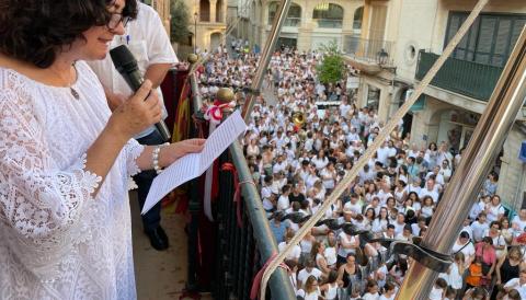 M. Magdalena Gelabert ha fet enguany la Crida de Sant Jaume. 