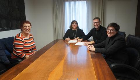 El conveni s'ha signat aquest dimecres de matí a l'Ajuntament de Manacor. 