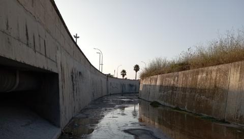 Torrent de Manacor al pas per la ronda de Felanitx.