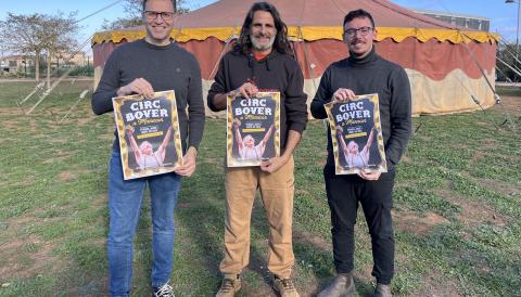 Miquel Oliver, Sebastià Jordà i Ferran Montero aquest dimarts de matí al parc de Na Molla. 