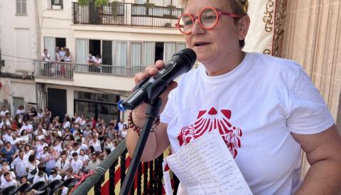 Cati Roseta durant la seva intervenció. 
