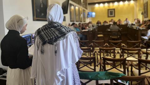 Manacor amb Palestina ha intervingut en el Ple. 