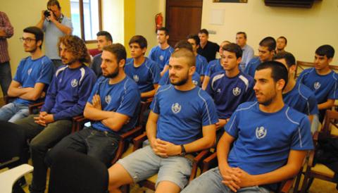 L'AJUNTAMENT DE MANACOR  HA OFERIT UNA RECEPCIÓ  A L'EQUIP JUVENIL DEL CD MANACOR