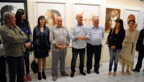 EL BATLE DE MANACOR VA INAUGURAR L'EXPOSICIÓ 'RETRATS' DE RIERA FERRARI, AMB MOTIU DE LES FIRES I FESTES DE PRIMAVERA 2014