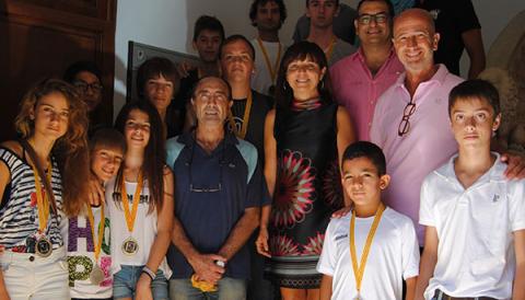 RECEPCIÓ ALS ESPORTISTES  DE L'ESCOLA DE KARATE JESÚS LARA