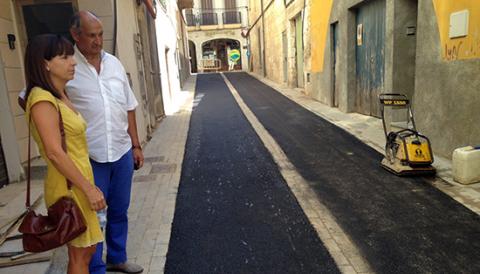 EXECUTADES LES OBRES DE MILLORA  EN EL CARRER DES FUM