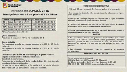 L’Escola de Mallorquí amplia l’oferta d’estudis de llengua i cultura gràcies a l’augment d’estudiants durant els darrers dos anys
