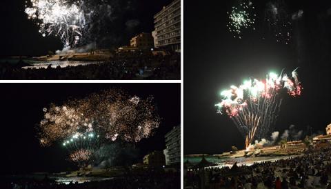 Uns focs d’artifici espectaculars, ball i l’animació dels gegants posen el punt i final a nou dies de festa i activitats a s’Illot