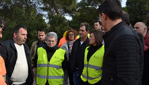 Manacor reclama que es millorin els accesos al nuclis costaners de la carretera de Porto Cristo - Cala Murada