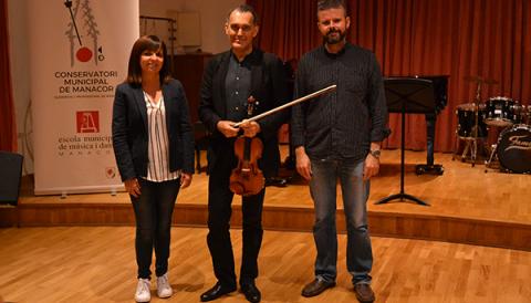 Olivier Charlier, un dels millors violinistes del món, imparteix classes en el Conservatori de Manacor