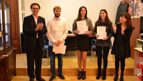 Carme Duran, Sebastià Capó i Camelia Viviana López es fan amb els premis als millors estudiants del municipi de Manacor
