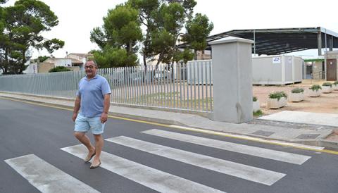 El nou tancament del parc i del poliesportiu de s’Illot millora la seguretat i la imatge d’aquest espai públic