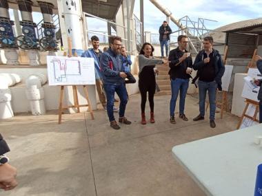Miquel Oliver, Cristina Capó i Sebastià Nadal han anunciat la licitació de la planta potabilitzadora. 