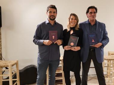 Els guanyadors de les categories de novel·la, poesia i assaig dels Premis Ciutat de Manacor 2022.