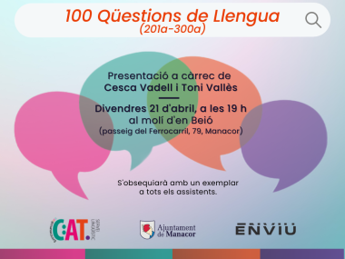 Presentació del tercer volum de 100 Qüestions de llengua. 