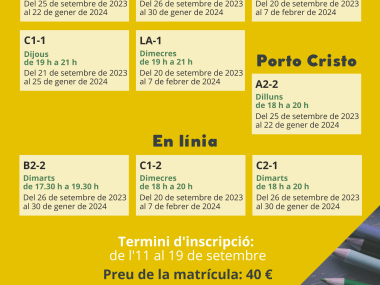 Cursos de català curs 2023-24