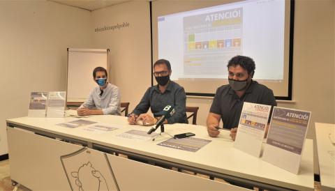 Miquel Oliver, Sebastià Llodrà i Antoni Pascual han explicat els serveis mínims. 